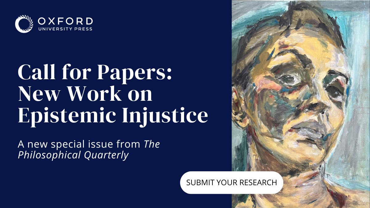 The Philosophical Quarterly is one of the most highly regarded and established academic journals in philosophy. Want to get involved? Submit your research on epistemic injustice for a new special issue now: oxford.ly/46uR63u Deadline: June 30 2024.
