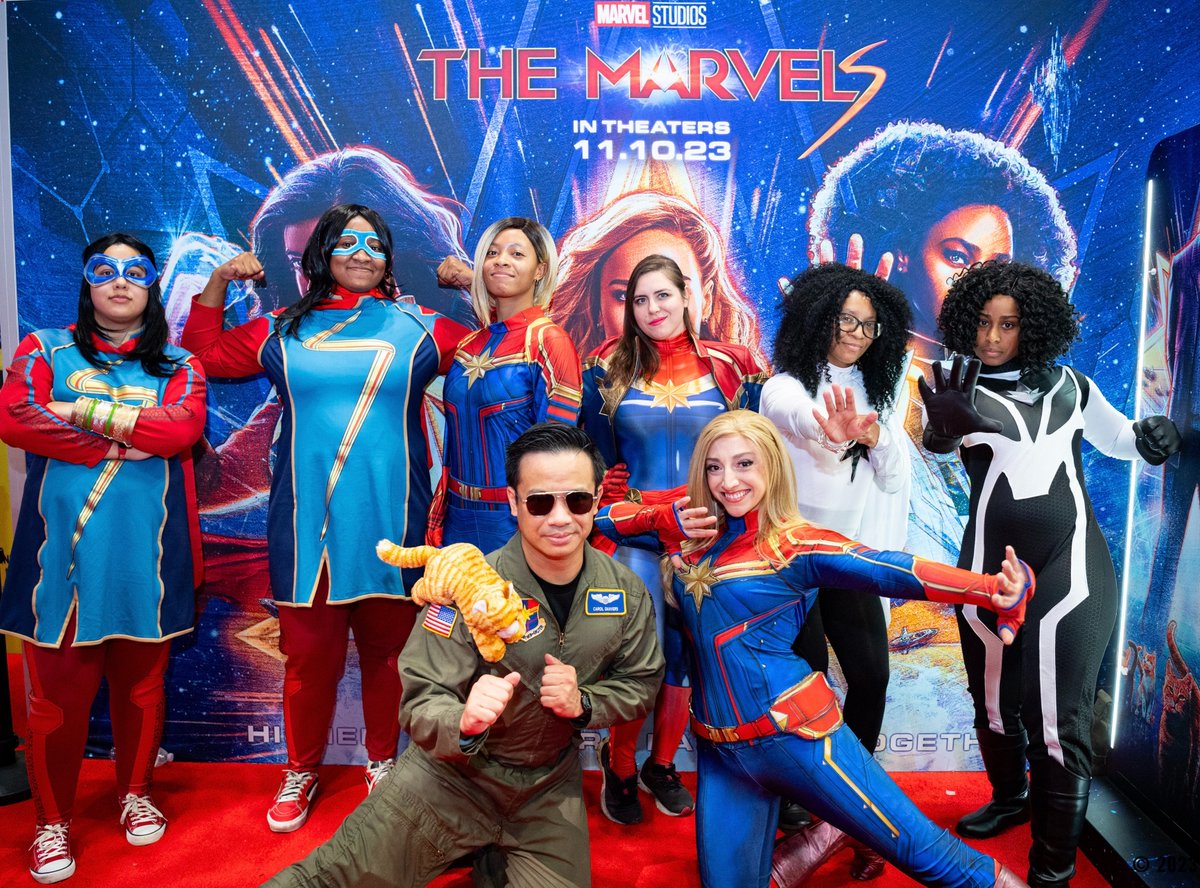 #TheMarvels cosplayers take flight at #MarvelNYCC 🌟