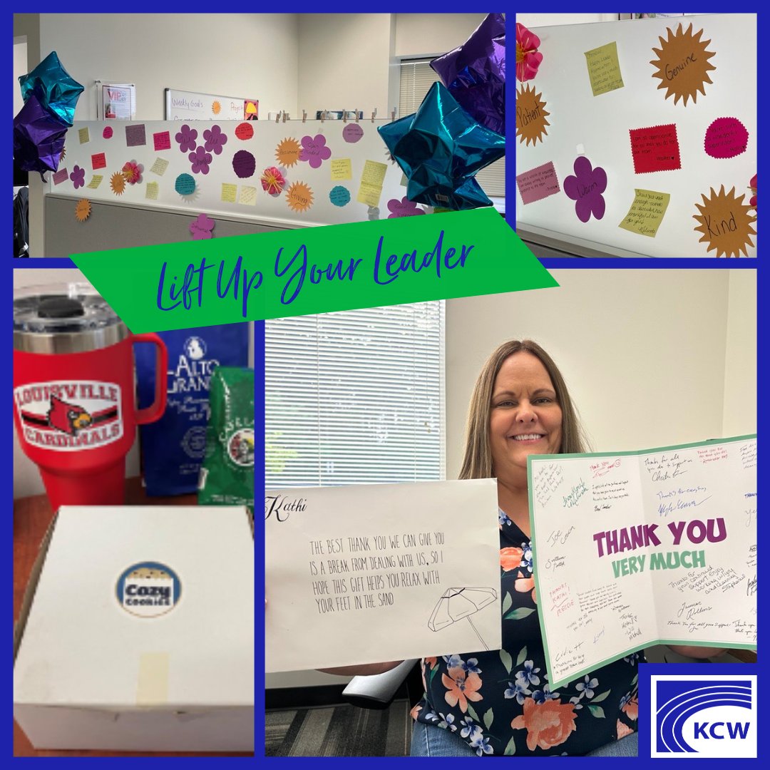 KCWEngineering's tweet photo. On National Boss’ Day, we celebrate the leaders who mentor and guide our team to success! Team KCW came together with an initiative to “Lift Up Your Leader” to say thank you to our incredible leadership team.
#NationalBossDay #LiftUpYourLeader #TEAMKCW #MentorshipMatters https://t.co/3EXy8pNFmt