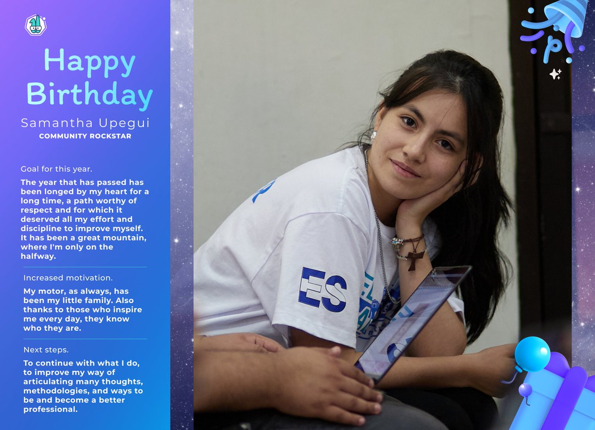 cuemby's tweet image. #HappyBirthday Samantha 

May this new year of life be full of opportunities and special moments. May you continue to grow #personally and #professionally and achieve all your goals and #dreams.

Have a wonderful day!