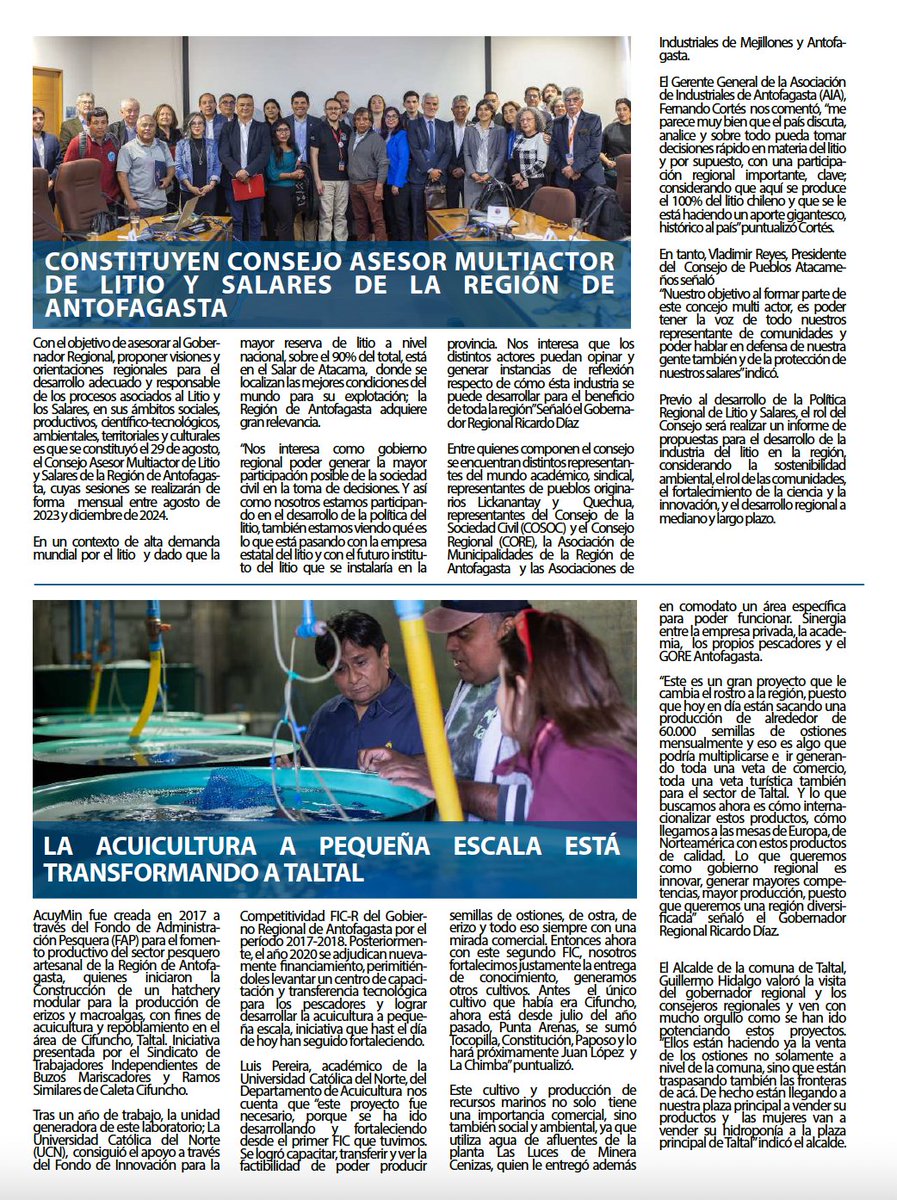 [Noticias #InnovaciónUCN]
El <a href="/GOREAntofagasta/">Gobierno Regional Antofagasta</a> destaca la participación de la Universidad Católica del Norte (<a href="/UCNorte/">Universidad Católica del Norte</a>) en dos actividades de alto impacto para el territorio 👏 :

¡Revisa más detalles en el archivo/imagen!