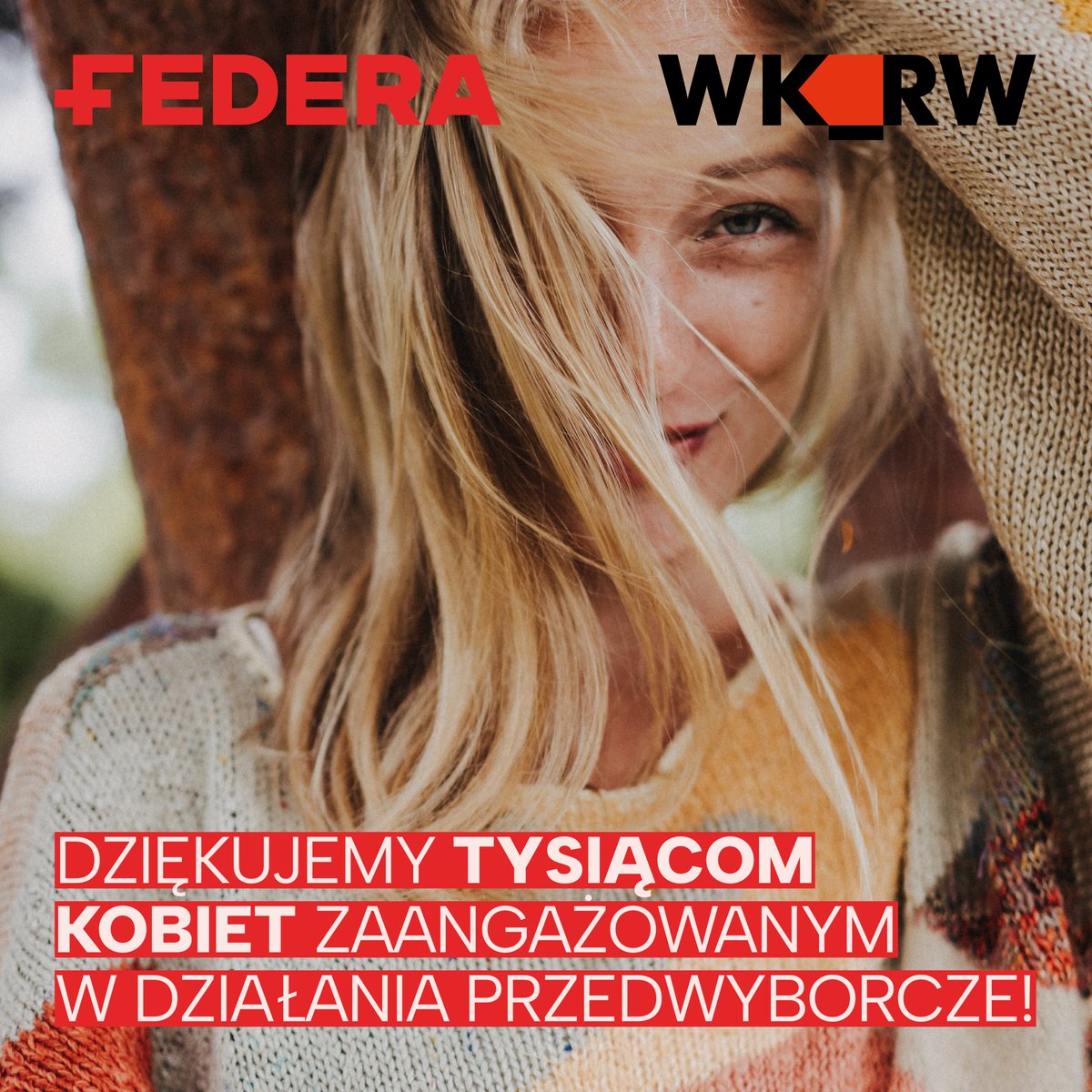 FEDERApl's tweet photo. Wczorajsza niesamowita mobilizacja wyborcza przejdzie do historii. Ten sukces to w dużej mierze wynik zaangażowania setek tysięcy kobiet, które przez ostatnie dwa miesiące wkładały siły, czas i serce w działania profrekwencyjne.
W Polsce i za granicą namawiałyśmy koleżanki, przyjaciółki, matki, sąsiadki i znajome z pracy, żeby zagłosowały. Tłumaczyłyśmy, że wybory to nasza sprawa. Że od ich wyniku zależy przyszłość. Że ostatni krok w wieloletniej walce na ulicach to właśnie pójście do urn i oddanie głosu na swoje kandydatki i kandydatów.
Cieszymy się również, że mogłyśmy mieć w tym czynny udział. Jako FEDERA koordynowałyśmy kampanię realizowaną przez @WielkaKoalicja - sieć ponad 100 organizacji społecznych z całej Polski oraz organizacji polonijnych. Skupiłyśmy się przede wszystkim na dostępie do aborcji, antykoncepcji i rzetelnej edukacji seksualnej, a także leczeniu niepłodności i badaniach prenatalnych.
Działania kampanijne skierowałyśmy w szczególności do młodych kobiet, które – według badań – były najmniej chętne na niedzielny spacer do urn. Pokazałyśmy, że jeśli bierze je wk_rw na dzisiejszą Polskę, to mają narzędzia, żeby ją zmienić. Wspierałyśmy działania lokalnych organizacji rozsianych po całym kraju, dosyłałyśmy plakaty, wlepki i materiały edukacyjne.
Wspólnymi siłami zbudowałyśmy wielką wspólnotę, która aktywnie działała nie tylko w Internecie i przestrzeni publicznej, ale też prywatnej, która wyborczo często okazuje się kluczowa. Dzięki setkom godzin rozmów, tłumaczeń i zachęt – udało się. 15 października poszłyśmy do urn i pobiłyśmy rekord frekwencyjny!
Drogie - przyszłość należy do nas. W ramach kampanii WKRW zebrałyśmy deklaracje pełnego poparcia dla praw kobiet od ponad 200 osób kandydujących do Sejmu. Będziemy trzymać za słowo tych, które i którzy ostatecznie otrzymają mandat poselski. Kampania wyborcza się skończyła, ale nasza walka trwa.
Dziękujemy za całą Waszą pracę. Celebrujcie i cieszcie się, a my siadamy do pracy i egzekwujemy wprowadzenie w życie obietnic wyborczych.
#federa #zawszepotwojejstronie