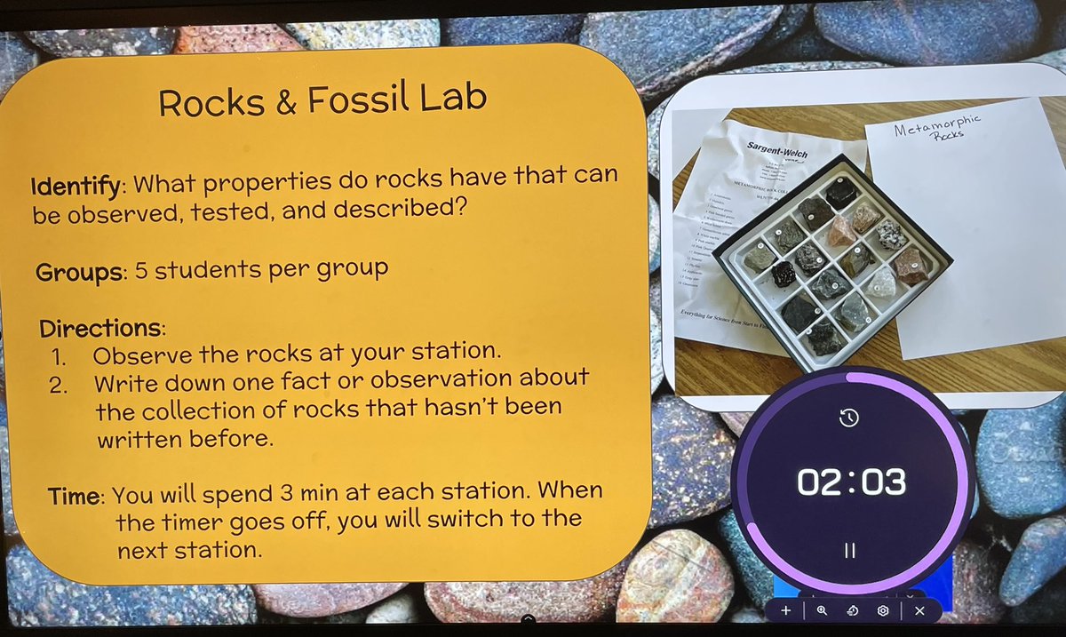 MrsJoyceRLC5th's tweet photo. Investigating rocks! https://t.co/cD56FgBUHu