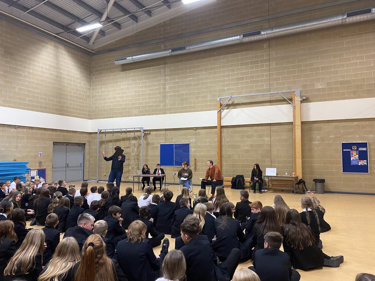 What a treat for Year 7 today! A wonderful performance from <a href="/deadpoets_live/">Dead Poets Live</a> talking all things NONSENSE Poetry 🎭 🖊️ An amazing experience for our children <a href="/MaestegSchool/">Maesteg School</a> #motivatedtostrive