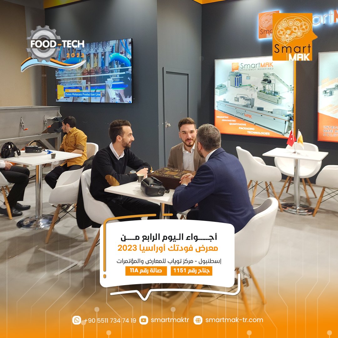 smartmakina's tweet photo. The fourth-day atmosphere at the #Foodtech #Eurasia 2023
#Istanbul #Tuyap Exhibition and Convention Center https://t.co/miTvKtZqO9