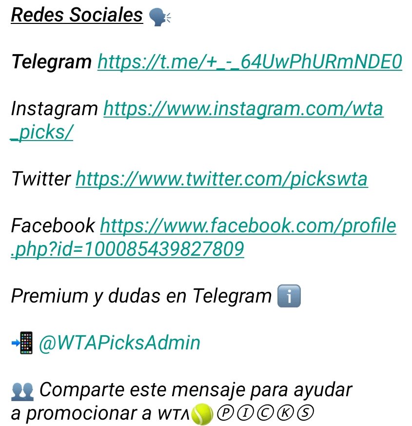 WTA Picks tweet media
