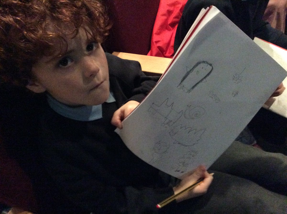 PrimaryCrowle's tweet photo. Spectacled Owls had a fabulous morning at the Draw Along with Nick Sharratt. What a great way to start our week! @TheRoseLearning @NLincsLitTrust #wordscount https://t.co/yB2b0gFk9g