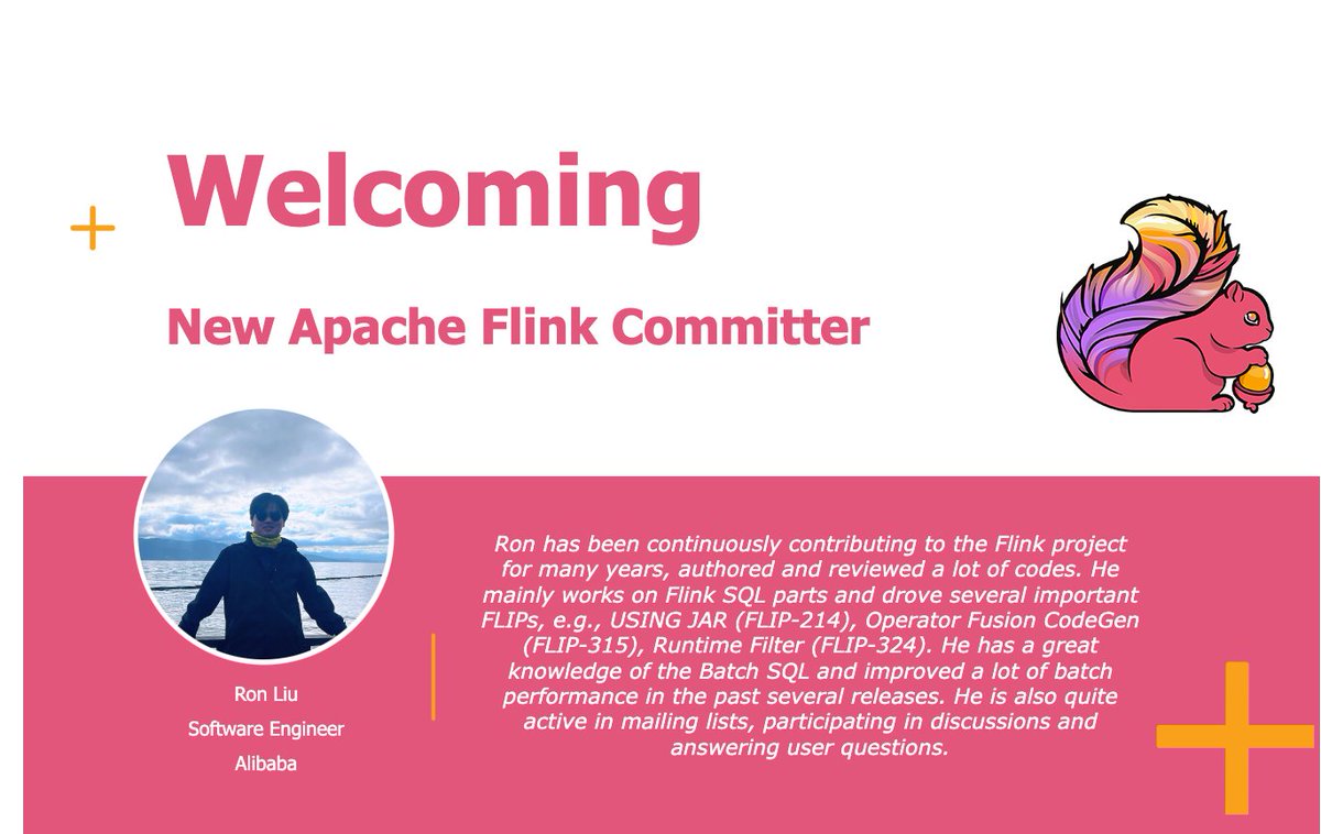 📢 We are happy to announce @RonLiu998 as a new committer in the Apache Flink project.
