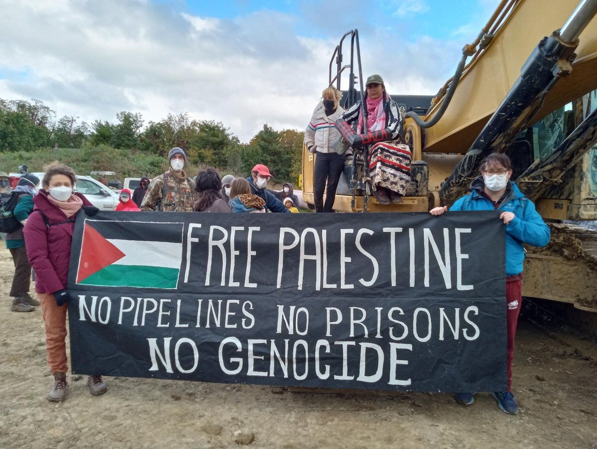 We also take action today to name the connection between MVP & the genocide unfolding in Gaza. MVP would supply gas to the Pentagon and the Radford Army Ammunition Plant, which is operated by BAE Systems - a corporation that supplies Israel with white phosphorus & other weapons.