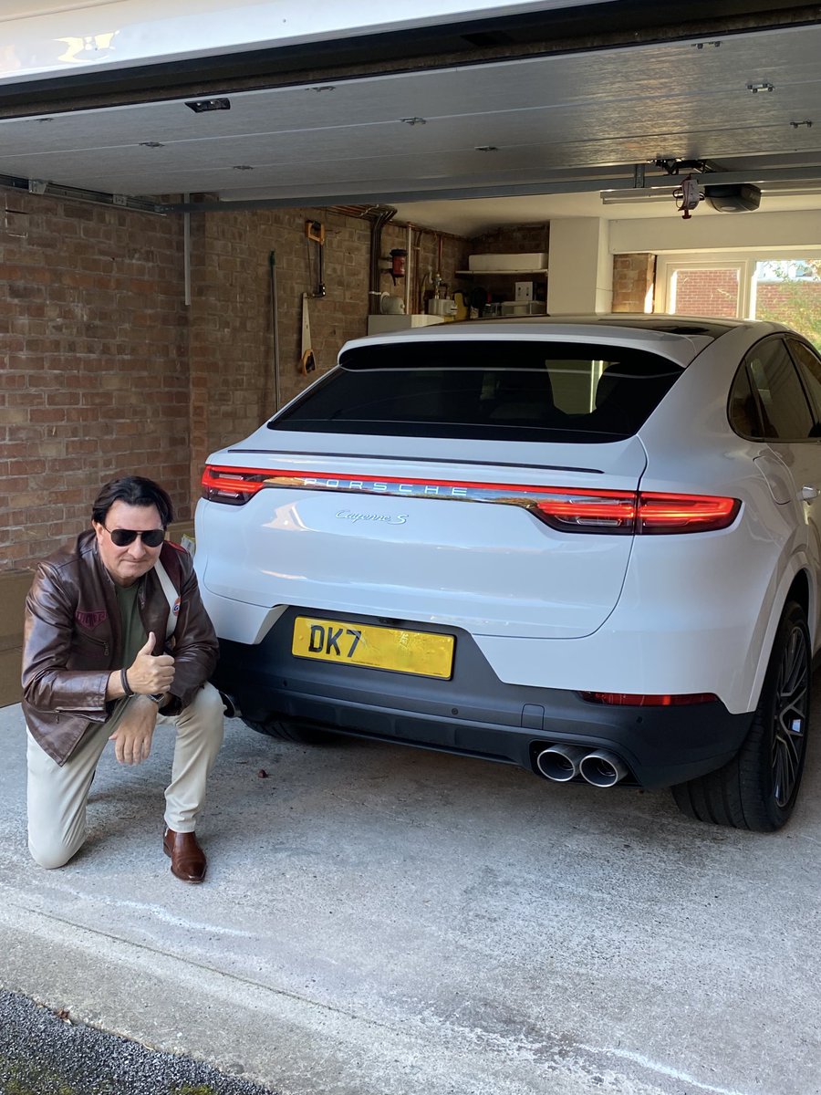 Solarpoweredman's tweet photo. My #Porsche #Cayenne S in for its first service today, picked up my courtesy car, Porsche Taycan 4 S, packed with technology, still has the passion &amp; provenance of Porsche! But there’s something about the emotion &amp; drive of a combustion engine? https://t.co/1WggTyqErn