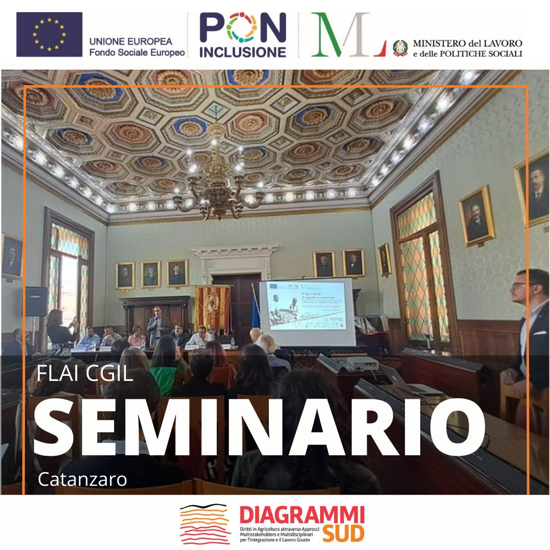 Si è tenuto presso Palazzo de Nobili a Catanzaro il seminario 'Il Caporalato. Storie per comprenderlo e strategie per affrontarlo' organizzato da @flaicgil alla presenza del Sindaco con interventi di esperti di #dirittodelLavoro e operatori del Terzo Settore attivi sul territorio