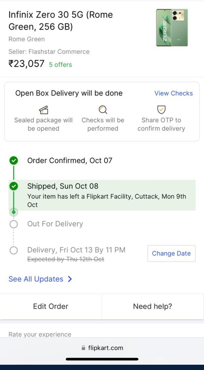 Critical_Hunter's tweet photo. Pathetic service by @Flipkart
. It reached my nearest town in 2 days. Then it's stuck there since last 10 days.

After 3 days of DMs and calls with @flipkartsupport, they are now asking to reorder it when it's  out of stock. 

#flipkartscam #Flipkart #FlipkartYeKyaChalRahaHai https://t.co/iUpLAmOWWg