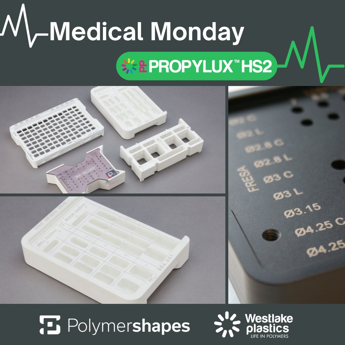 Polymershapes's tweet image. Happy #MedicalMonday! We are excited to offer Propylux ™ HS2 from Westlake Plastics! It's ideal for medical and life science applications. 

For more information on Propylux™ HS2, contact #Polymershapes today!

#FDACompliant #USPVICompliant #MedicalApplications