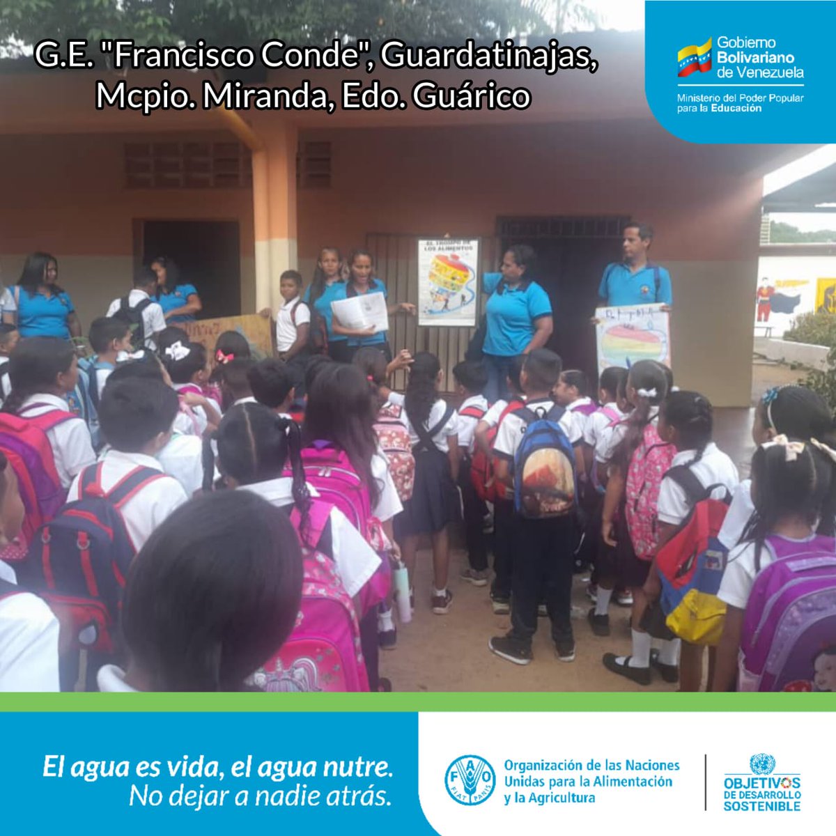 CDCEGuarico's tweet photo. Nuestra muchachada Guariqueñ@s 👧👦🏼 activos y muy contentos en el Día de la Alimentación y en el Relanzamiento de los Conucos 🌱 Escolares  "Carlos Lanz".
@NicolasMaduro
@MPPEDUCACION
@_LaAvanzadora
@Gob_Guarico
@josemvasquez
@CDCEGuarico
@EliasEducacion1
#ConMaduroMásVerdadYPaz https://t.co/fjzA2R3aqD