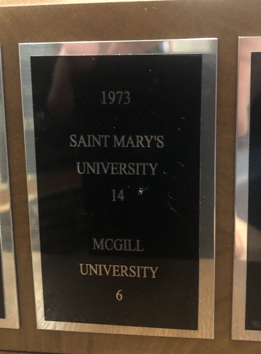 .. quick shout out to the ‘73 Al Keith coached National Champions from @smuhalifax .. The group reunited this past weekend to celebrate their Vanier win over McGill!