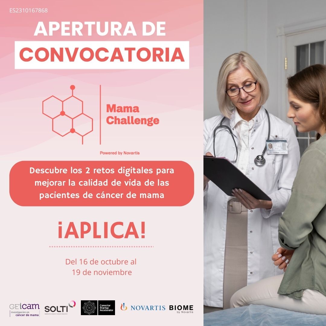 🚀 Atención #startups ✈️¡La 𝗰𝗼𝗻𝘃𝗼𝗰𝗮𝘁𝗼𝗿𝗶𝗮  de <a href="/NovartisSpain/">Novartis España</a> para el #MamaChallenge está 𝗼𝗳𝗶𝗰𝗶𝗮𝗹𝗺𝗲𝗻𝘁𝗲 𝗔𝗕𝗜𝗘𝗥𝗧𝗔! ¡No esperes más porque el tiempo es limitado!  Aquí tienes toda la info ⬇️ conector.com/programas/prog… #JuntosRompemosBarreras #CáncerDeMama 🎗