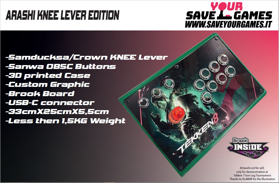 SYGMilano's tweet photo. Tekken 8 is approaching, and who will be the winner of the next king of the Iron Fist tournament?
In the meantime, enjoy our new Tekken-themed Arashi with Crown KNEE Lever, available in our eshop
๐น๏ธhttps://t.co/jBdmxzJgy9
#TEKKEN #KNEELEVER #ARASHI #3DPrint https://t.co/IqpXaTcoK8