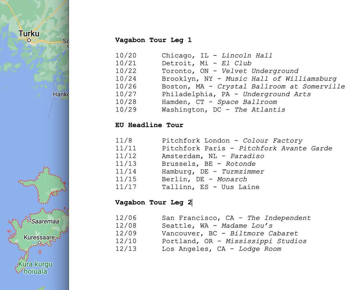 tour starts on Friday btw :) w/ @vagabonvagabon