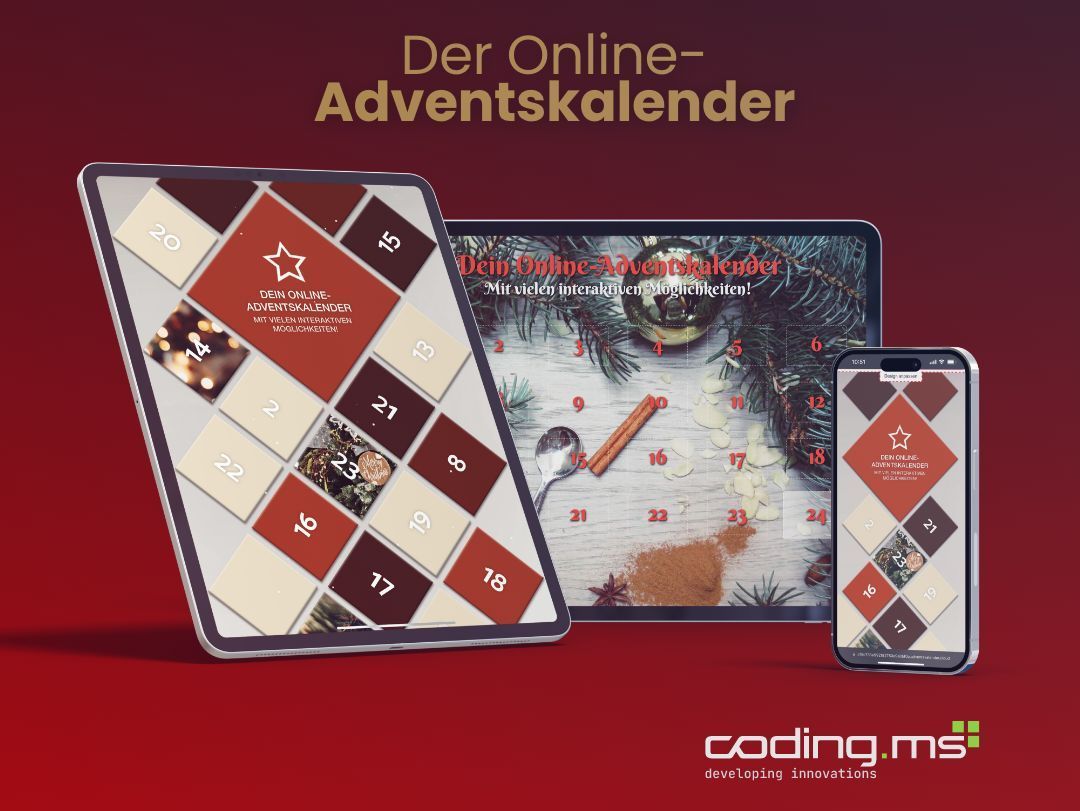 codingms's tweet image. Ihr wollt Euren Kund:innen mit einem #Online #Adventskalender die Weihnachtszeit versüßen? Gestaltet hier Eure individuellen Türchen. → buff.ly/3FjGIQk
#typo3 #Joomla! #WordPress #Shopware #Shopify #Wix #Jimdo #Squarespace #Magento #digital