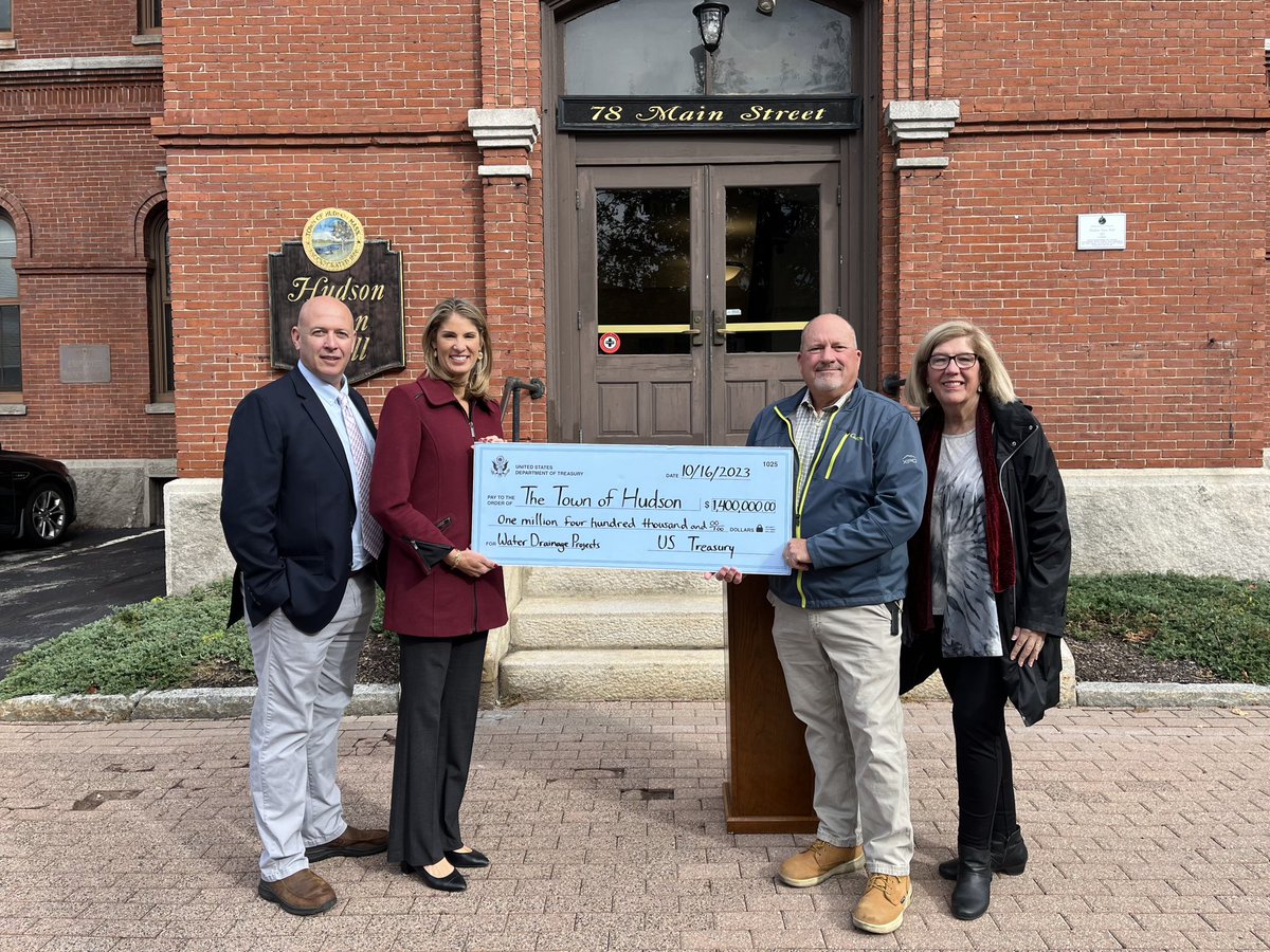 Thanks to the #AmericanRescuePlan, Hudson received $1.4 million to complete water drainage upgrades and repairs at multiple intersections on Main Street! These funds are crucial in preventing flood damage & road closures for residents.