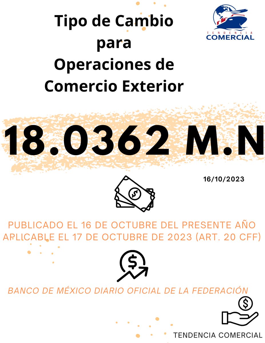 #TipodeCambio #Dolar #BancodeMéxico #Octubre #TendenciaComercial