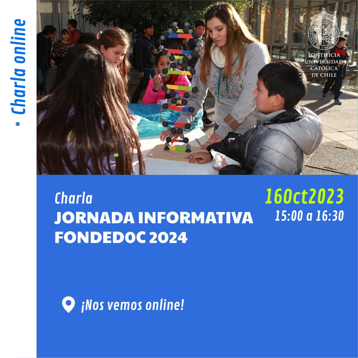 ¡Docentes de la UC! 🎓📚 ¿Listos para potenciar la educación? 🚀💡 No se pierdan la Jornada Informativa FONDEDOC 2024. Resuelvan sus dudas en el lanzamiento de las bases, el 16 de octubre a las 15:00 hrs, ¡todo en línea! 💻👩‍🏫👨‍🏫 #FONDEDOC2024 #DocentesUC 👉🏻desarrollodocente.uc.cl/events/jornada…