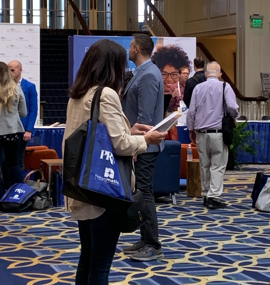 Newsmatics's tweet photo. As a proud Gold Sponsor of PRSA ICON 2023, taking place October 15-17 in Nashville, we are excited to see so many people stopping by booth 600 and walking around with our branding!

#PRSAICON #Newsmatics #Marcom https://t.co/GAAwQaeNSo