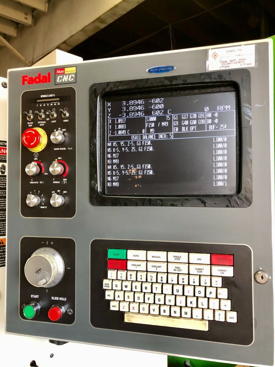 Machinetoolcomm's tweet image. Used Machining Centers Vertical Horizontal CNC For Sale - 2001 Fadal VMC 4020 Vertical CNC Machining Center Rigid Taping Extended Z 28" shar.es/ag06in
#fadal #machiningcenter #metalcutting #cnc #cncmilling #mfg #machinetools #imts