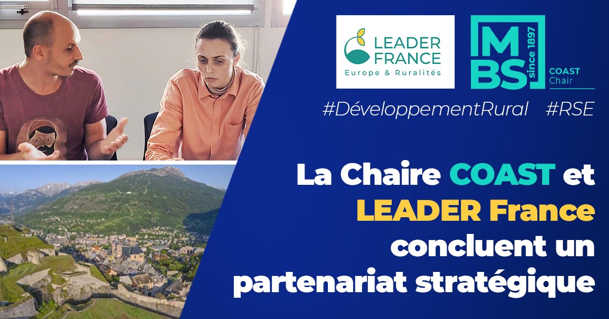 La <a href="/chaire_coast/">Chaire COAST</a> et <a href="/leader_france/">Leader France 🇫🇷🇪🇺</a> concluent un accord de coopération marquant une avancée significative dans leur engagement commun envers le développement et la résilience des territoires #ruraux. 🌱

Pour en savoir plus : montpellier-bs.com/actualites/la-…