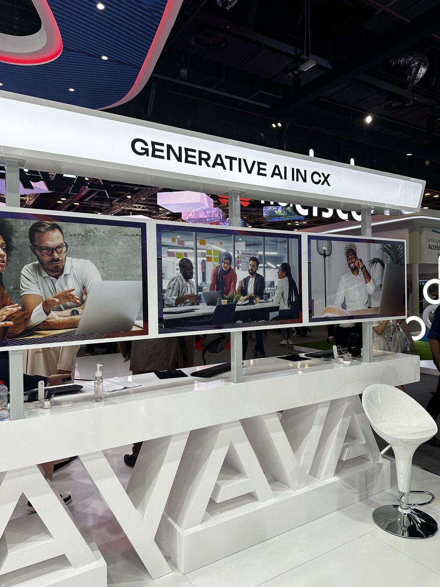 #AI and #Metaverse highlight #Innovation at <a href="/Avaya/">Avaya</a>_MEA stand at #gitexglobal @Avaya #experiencesthatmatter <a href="/iman_ghorayeb/">Iman</a> <a href="/NidalAbouLtaif/">Nidal | نضال ابولطيف</a> <a href="/vdavislee/">Ginny Davis-Lee⁷</a>