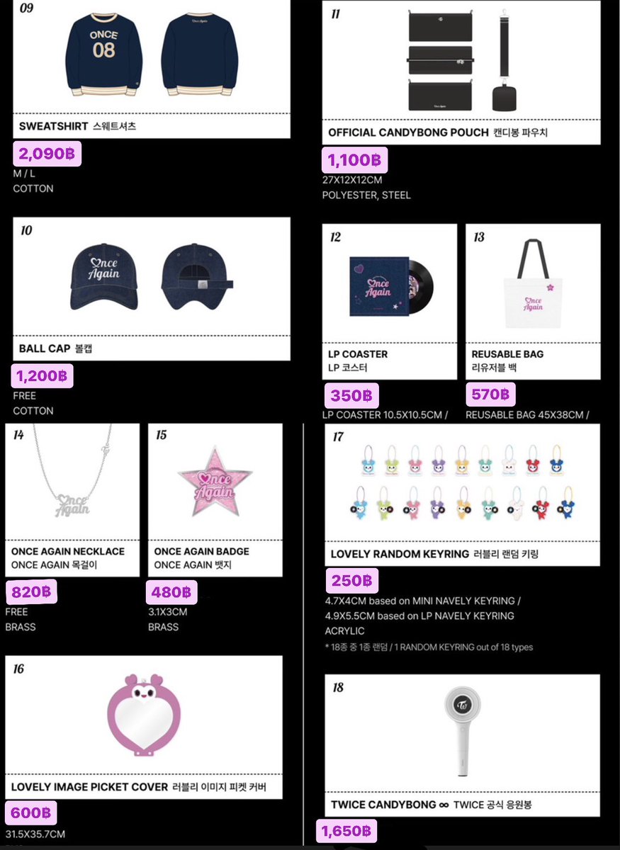 preorderkr99's tweet photo. 🎀 รอบพรีMD 🎀  online pre  #TWICE 

2023 TWICE FANMEETING <ONCE AGAIN>
OFFICIAL MERCH INFORMATION

ซื้อครบทุก 40,000 วอน ฟตก สุ่ม 1 ใน 9 

ราคาตามรูปเลยค่ะ /ส่งกลับแอร์รวมภาษี

📥สนใจ สั่งซื้อ Dm มาได้เลยค่ะ

#ตลาดนัดtwice #ตลาดนัดทไวซ์ #วันซ์สายเปย์ https://t.co/0OWOo05DMg