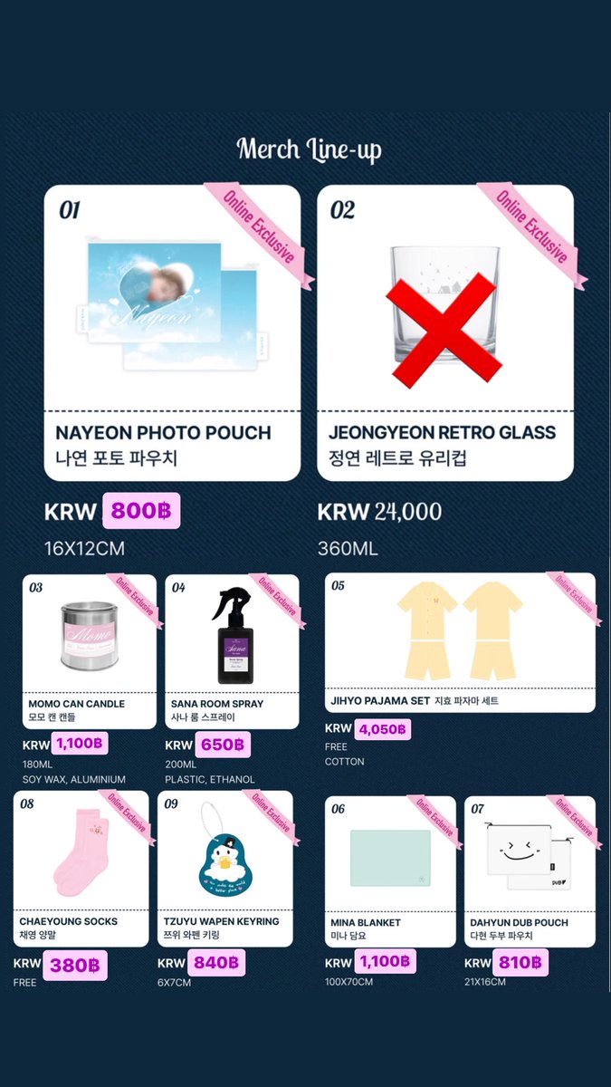 preorderkr99's tweet photo. 🎀 รอบพรีMD 🎀  online pre  #TWICE 

2023 TWICE FANMEETING <ONCE AGAIN>
OFFICIAL MERCH INFORMATION

ซื้อครบทุก 40,000 วอน ฟตก สุ่ม 1 ใน 9 

ราคาตามรูปเลยค่ะ /ส่งกลับแอร์รวมภาษี

📥สนใจ สั่งซื้อ Dm มาได้เลยค่ะ

#ตลาดนัดtwice #ตลาดนัดทไวซ์ #วันซ์สายเปย์ https://t.co/0OWOo05DMg