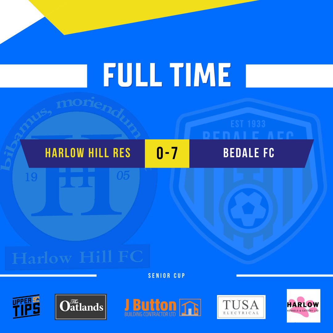 WEEKEND RESULTS @ScottJohnson410 makes it back to back Hat-Tricks & Callum Gray scores on debut to ensure 3pts on the road for Harlow Hill First team. Reserves lose out in the Senior Cup to a strong Bedale outfit.