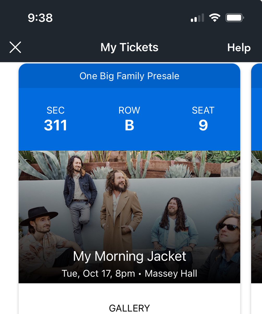 DesignRepublicX's tweet image. A friend has a pair available for tomorrow $75 per .. seats 9&amp;amp;10.. #mymorningjacket #MMJ #masseyhall