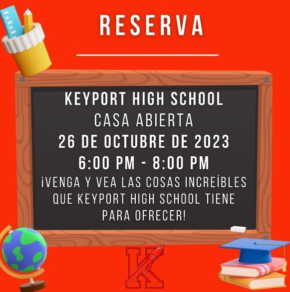 KeyportSchools's tweet photo. Save the date!! KHS Open House from 6PM-8PM for perspective Red Raider parents.  Our program will give you a look at all the great things going on at Keyport High School. https://t.co/gio0BLG1J0