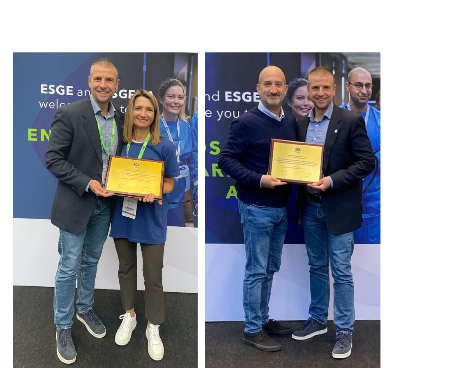 ESGE (@esge_news) on Twitter photo More action from the Endoscopy Learning Area at #UEGWeek: Here's our education comm chair <a href="/hritzsti/">Istvan Hritz</a> awarding our two newest Fellowship host units their recognition plaques. He's with Tajana Pavic on the left from Zagreb, & <a href="/iangralnek/">Ian M. Gralnek MD, MSHS, FESGE, FASGE</a> representing the Israeli unit on the right 🙌 More action from the Endoscopy Learning Area at #UEGWeek: Here's our education comm chair <a href="/hritzsti/">Istvan Hritz</a> awarding our two newest Fellowship host units their recognition plaques. He's with Tajana Pavic on the left from Zagreb, & <a href="/iangralnek/">Ian M. Gralnek MD, MSHS, FESGE, FASGE</a> representing the Israeli unit on the right 🙌