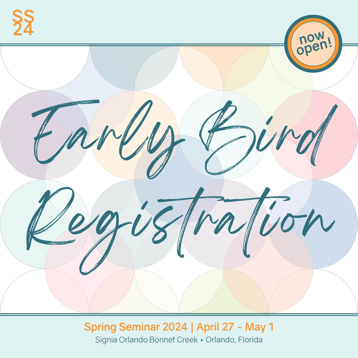 Spring Seminar Registration is Open! We hope you can join us in Orlando April 27-May 1. Save by registering before the Early Bird Rate Expires. ss24.events.acoep.org #ACOEP24