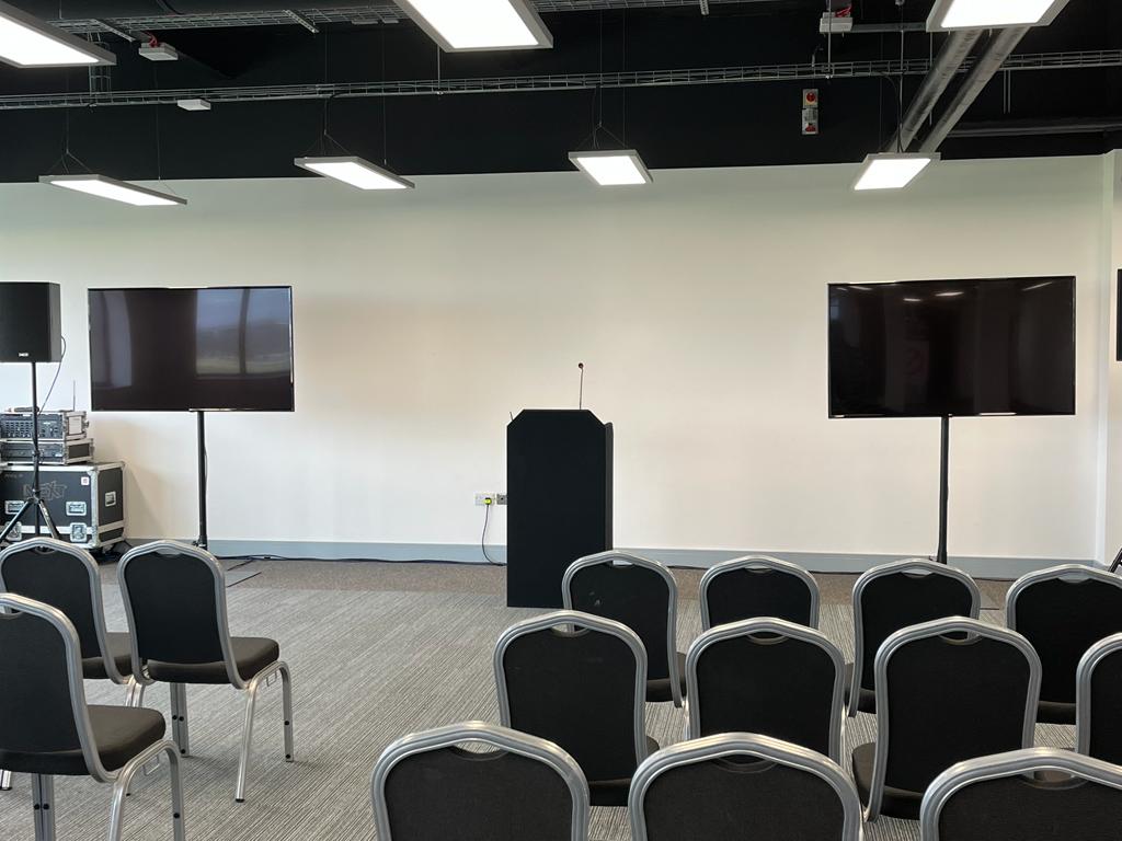 Recovering &amp; unpacking today from V. enjoyable weekend in #farnborough providing lighting, sound, stage, power &amp; AV services for this year's <a href="/M365Summit/">South Coast Summit</a> at <a href="/Farnborough_Int/">Farnborough International</a> 

Great to work with so many energetic and enthusiastic people and learn a few new things ourselves...