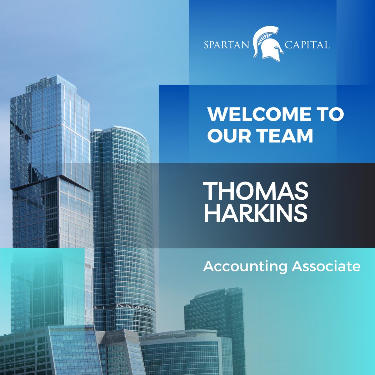 SpartanCapSec's tweet image. @SpartanCapSec Welcomes Thomas Harkins as Accounting Associate!

#SpartanCapitalSecurities #AccountingAssociate #Finance #TeamExpansion #WelcomeAboard