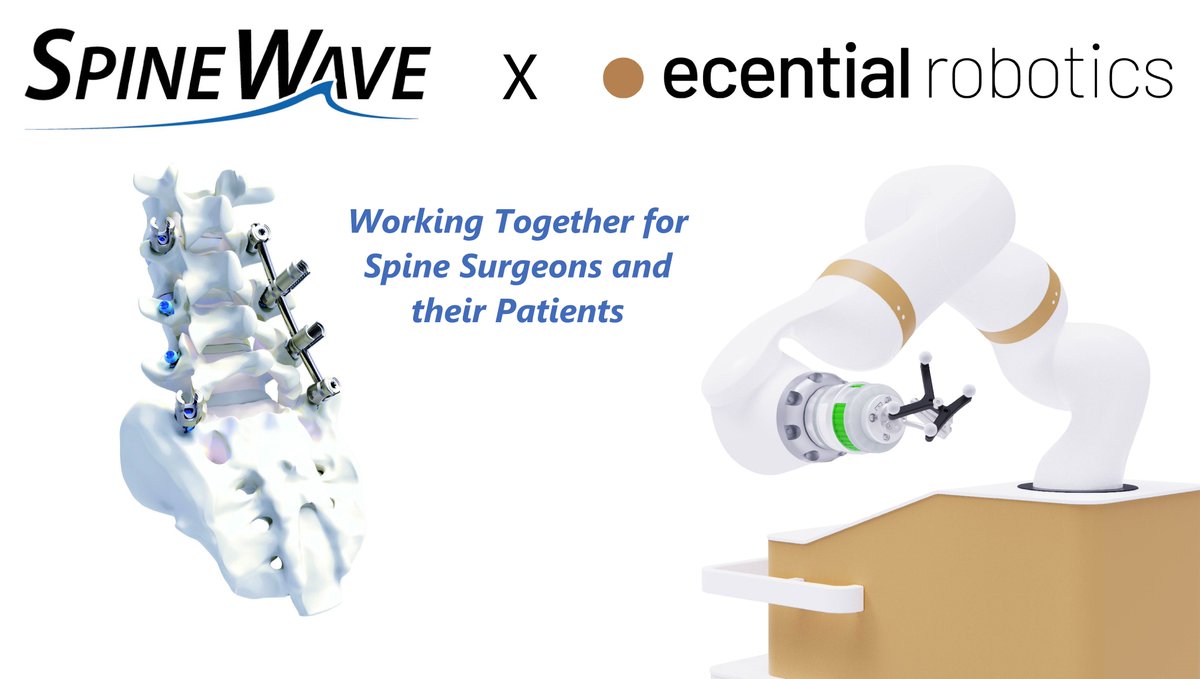 Spine Wave has partnered with eCential Robotics to co-develop spine surgery applications and co-market the eCential Robotics open platform for robotic surgery in the USA.