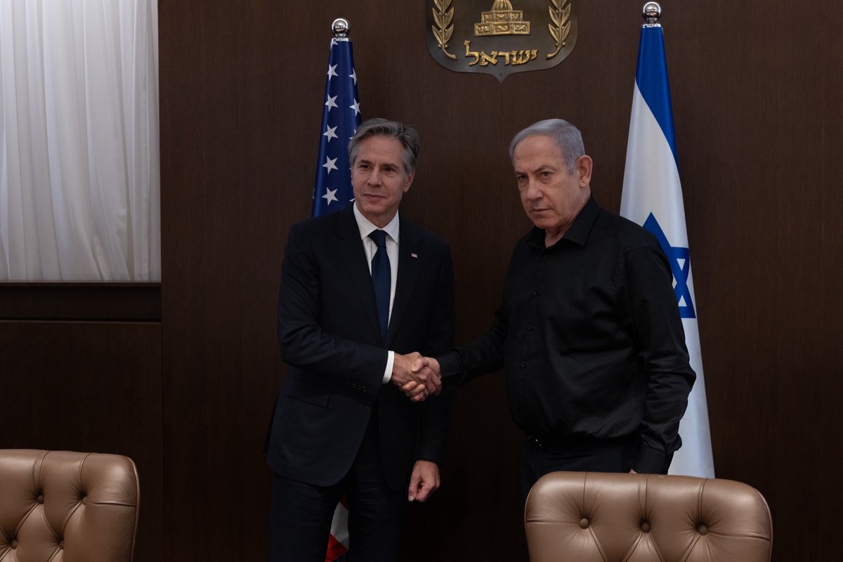 I returned to Israel to meet with @IsraeliPM Netanyahu. We discussed U.S. support for Israel’s right to defend itself and its citizens from Hamas’ terrorism.