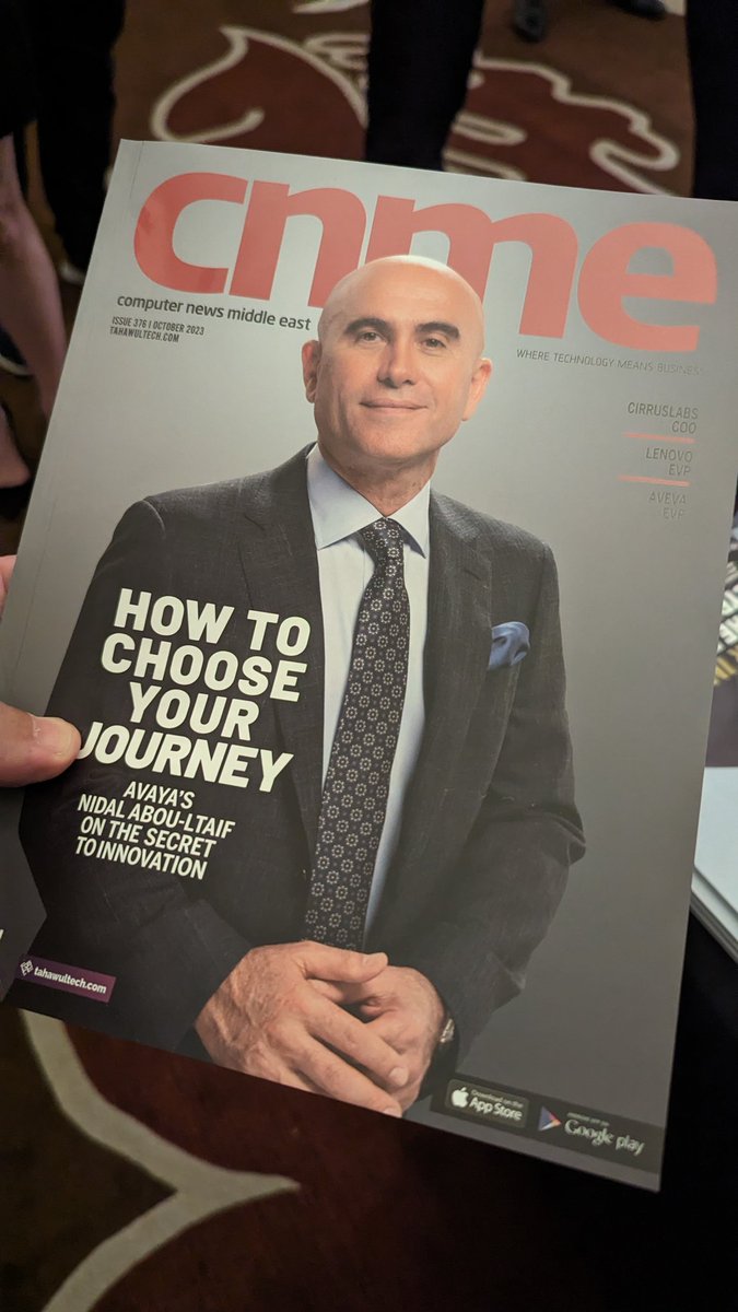 Said Michels.

#ChooseYourJourney <a href="/Avaya/">Avaya</a> #GitexGlobal2023