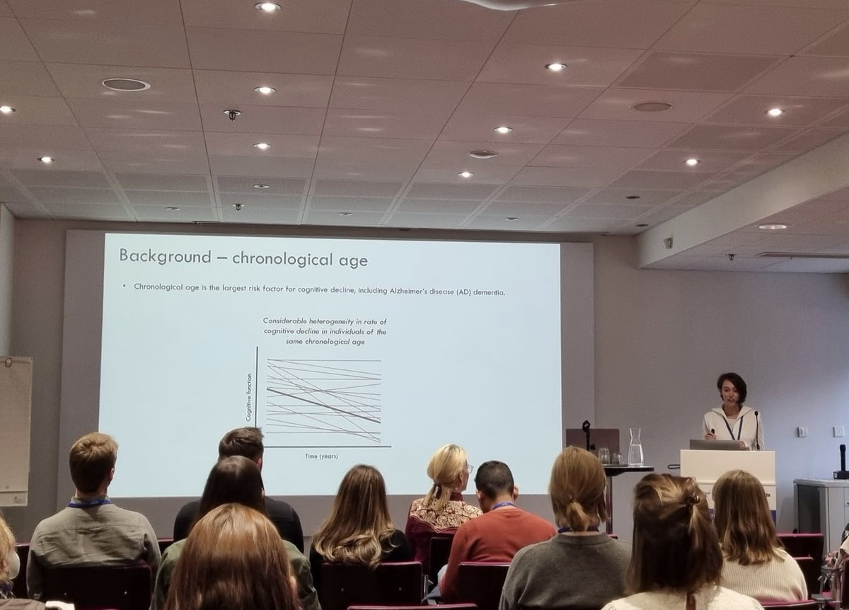 Thanks <a href="/AlzheimerEurope/">Alzheimer Europe</a> for the opportunity to present exciting results from the PREADAPT project. Lots of interest from the audience. Now looking forward to day 2 of #33AEC tomorrow.
