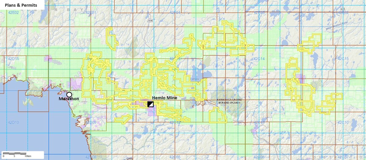 Superior_Prosp's tweet photo. Permit applications for the Hemlo Greenstone Belt as of Oct 2023. If even 50% of these are approved in the next 2 months, there will be a staggering amount of exploration $$$ being spent in the HEMLO camp in 2024. Where will the next deposit be found?? #PALM #FCM #FMET #HMLO #PDM https://t.co/Y8GrXV6dqG