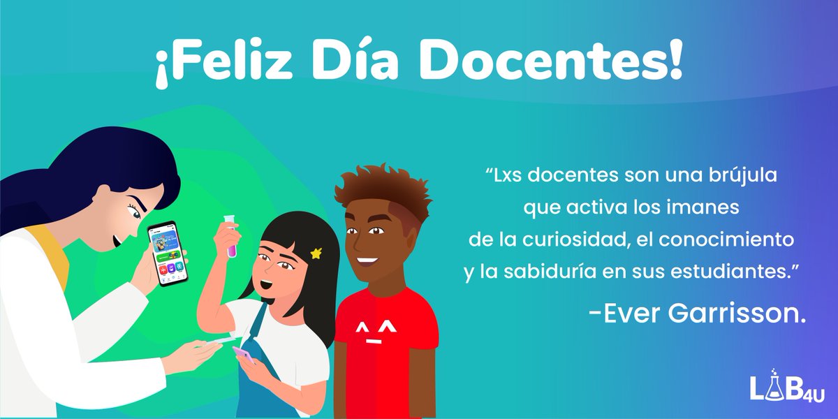 Cada lección, cada idea compartida y cada pregunta respondida son semillas que germinan en el viaje del aprendizaje.

Ustedes son guías y mentorxs que despiertan la curiosidad y el deseo de explorar.

¡Feliz días!