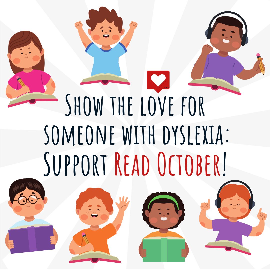 📚🌟Join us this #ReadOctober as we celebrate #DyslexiaAwarenessMonth by raising funds for more #decodablebooks in public libraries. 
Let's make reading accessible for everyone! Together, we can make a difference!  
💝Donate today readoctober.com/donate/