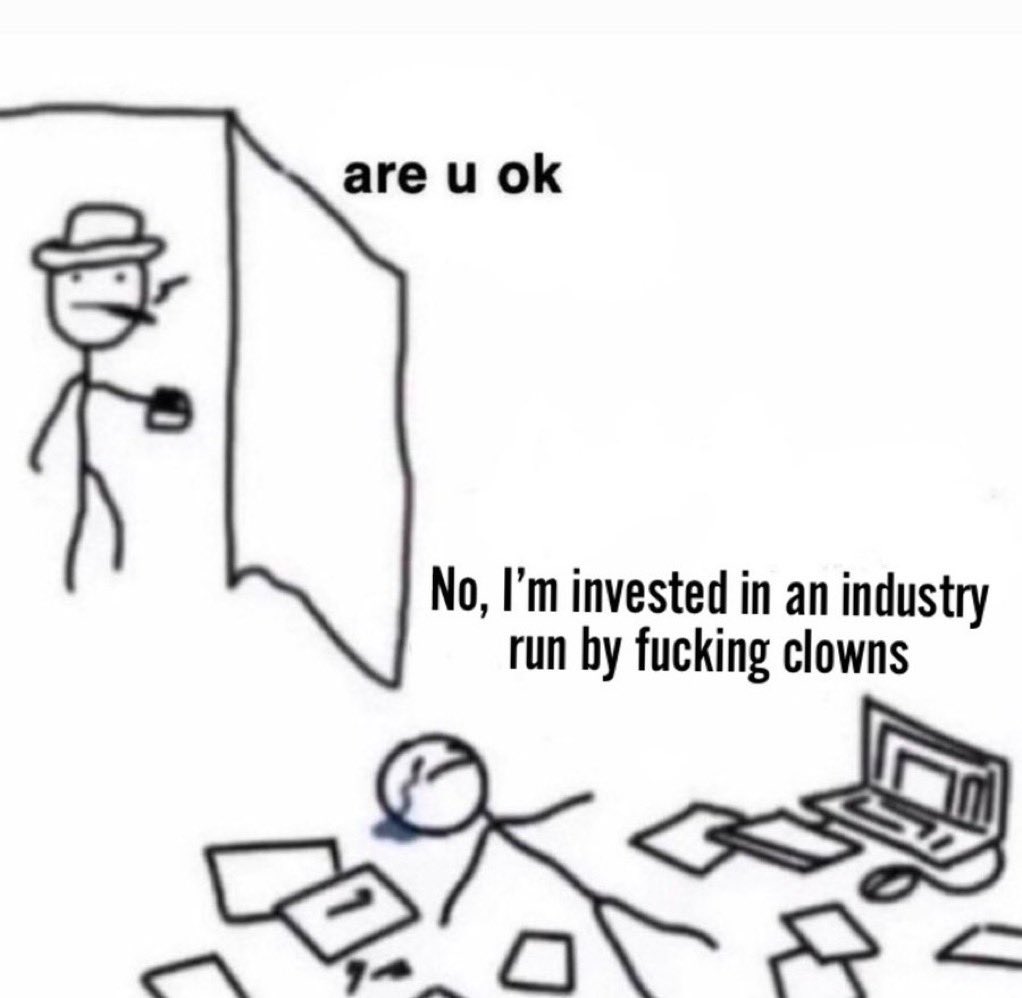ReetikaTrades's tweet photo. So many “takeaway” from markets reaction on the fake news tweets

Mfers the only takeaway is that we are in an industry run by clowns https://t.co/RbfQOLnP13