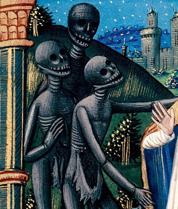 WeirdMedieval's tweet photo. skeletons, france, 15th century https://t.co/8J7Jndj7Xe