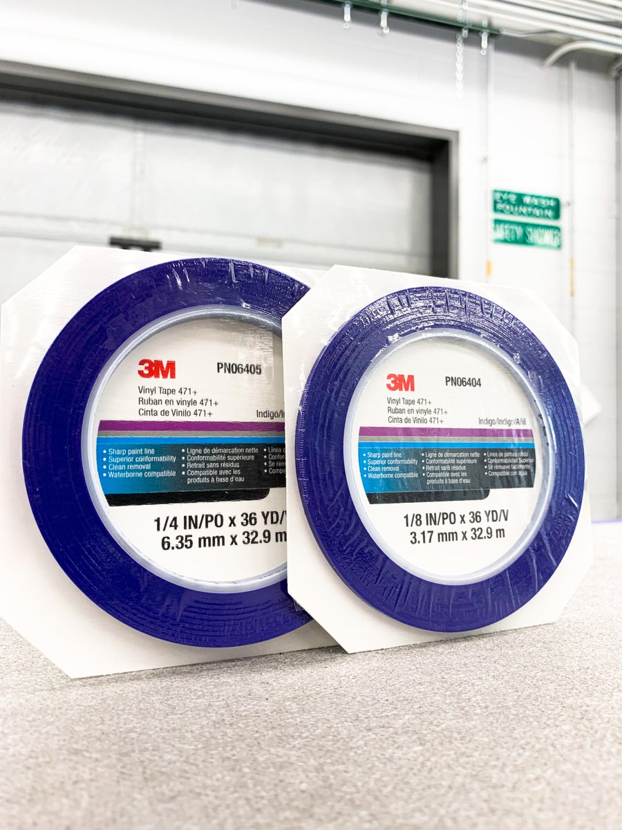 Designed with unique stretch properties, 471+ conforms to rough, irregular, curved, and convex surfaces. The tape remains stretched without lifting to avoid paint bleed. The rubber adhesive offers quick stick and excellent holding strength on substrates. go.3M.com/4Sue