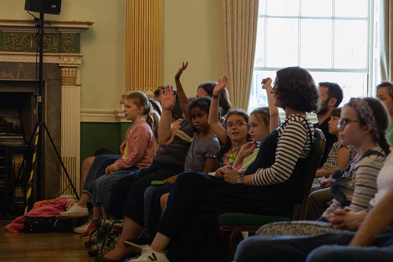 ⭐️ Back in Bath for the Children’s Literature Festival, @Pamela_Butchart was funnier than ever, bringing all her stories to life in this hilarious interactive event! ⭐️ Pamela shared some of the inspiration for her stories, including her hatred for school dinners. 🤢